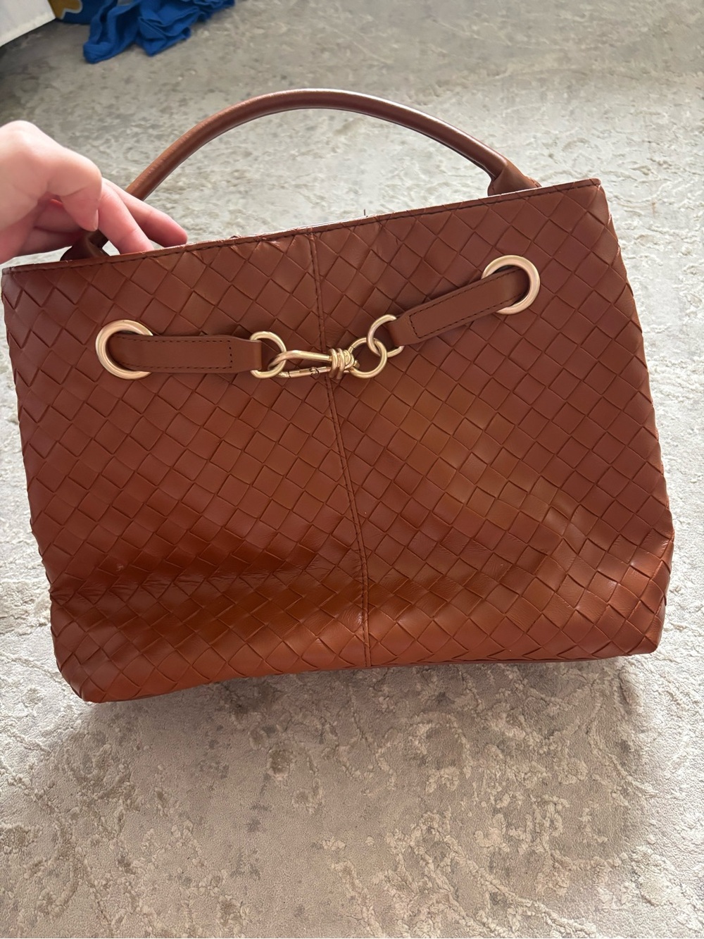Faux leather purse